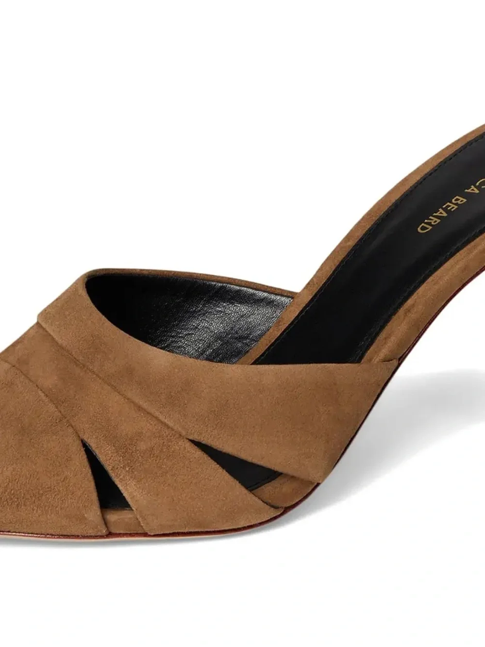 Veronica Beard Cassiel Suede Slide Sandal - Hazelwood - Picture 3 of 11